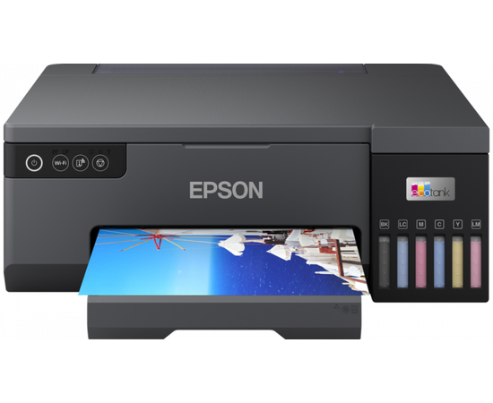 Принтер струйный цветной Epson L8050 C11CK37403, A4, до 22стр/мин, LAN, WIFI Direct, печать на CD/DVD, СНПЧ (6цвет)