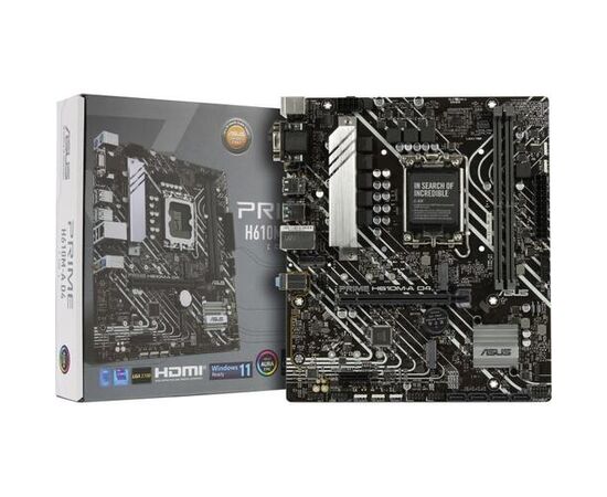 Сист.плата ASUS PRIME H610M-A D4-CSM, Z610, 1700, 2xDIMM DDR4, PCI-E x16, PCI-Ex1, 2xM.2, SATA, D-SUB, DP, HDMI, BOX