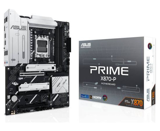 Сист.плата ASUS PRIME X870-P, X870, AM5, 4xDIMM DDR5, 3xPCI-E x16, 4xM.2, SATA, HDMI, 2xUSB 4.0, BOX