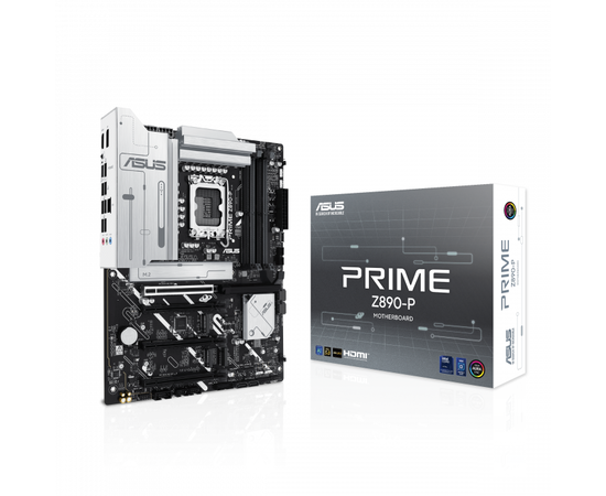 Сист.плата ASUS PRIME Z890-P, Z890, 1851, 4xDDR5, PCI-E x16, M2, SATA, DP, HDMI, USB-C 20GBps, BOX