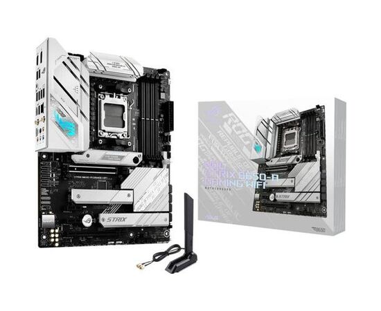 Сист.плата ASUS ROG STRIX B650-A GAMING WIFI, B650, AM5, 4xDIMM DDR5,2xPCI-E x16,2xPCI-Ex1,3xM.2,SATA,DP,HDMI,WIFI6E,BOX
