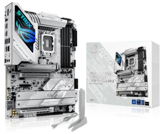 Сист.плата ASUS ROG STRIX Z890-A GAMING WIFI, Z890, 1851, 4xDDR5, PCI-E x16, M2, SATA, DP, HDMI, Thunderbolt, WIFI7, BOX