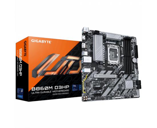 Сист.плата Gigabyte B860M D3HP 1.0, B860, LGA1851, 4xDDR5, PCI-E x16, PCI-E x1, M2, SATA, DP, HDMI, BOX