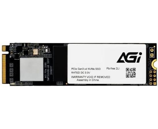 Твердотельный накопитель AGI AI198, 512Gb, 2059Mb/1636Mb, M2 PCIe Gen 3 NVMe, PCIe AGI512G16AI198-CB