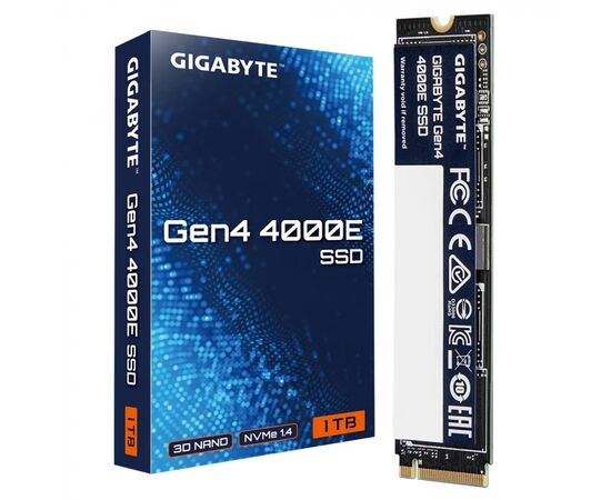 Твердотельный накопитель Gigabyte G440E1TB, Gen4 4000E SSD, Read up to 4000, Write up to 3900, M.2 2280