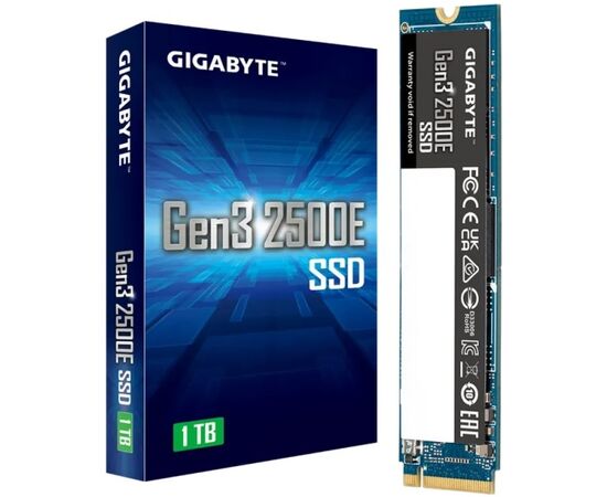 Твердотельный накопитель Gigabyte Gen3 2500E SSD 1TB, G325E1TB, 1Tb, Read Up to 2400/Write Up To 1800, M.2 2280