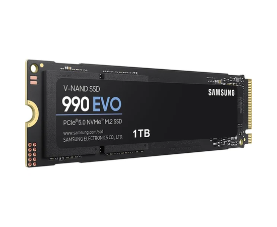 Твердотельный накопитель Samsung 990 EVO, 1 Tb, M.2, PCI-E 4.0 x4, 5000/4200 Mb/s, MZ-V9E1T0BW