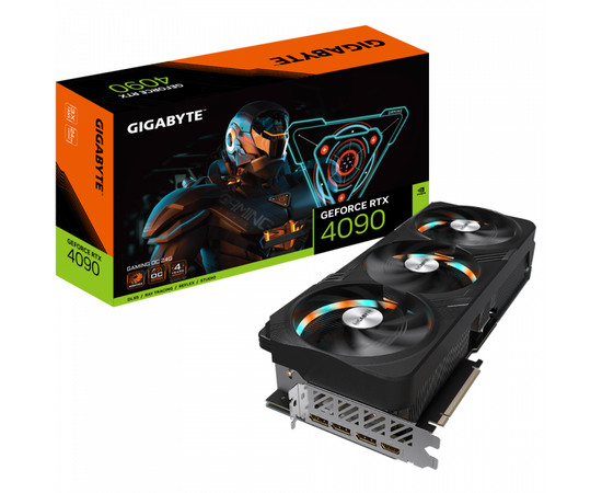 Видеокарта Gigabyte GV-N4090GAMING OC-24GD 1.0 , 24Gb GDDR6X 384Bit, DP, HDMI, GAMING OC, BOX