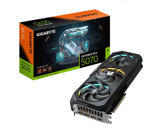 Видеокарта Gigabyte GV-N5070GAMING OC-12GD, RTX5070, 12Gb GDDR7, 192 bit, DP, HDMI, BOX