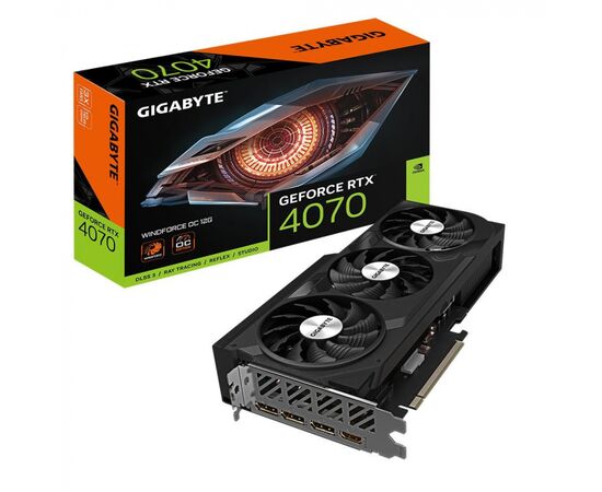 Видеокарта Gigabyte GV-N5070WF3OC-12GD, RTX5070, 12Gb GDDR7, 192 bit, DP, HDMI, BOX