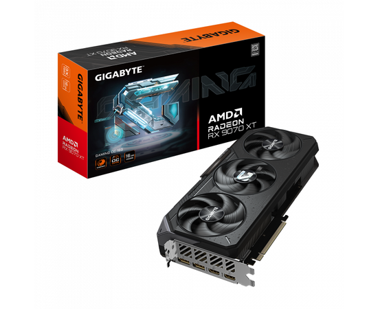 Видеокарта Gigabyte GV-R9070XTGAMING OC-16GD, Radeon RX 9070 XT, 16Gb GDDR6, 256Bit, DP, HDMI, BOX