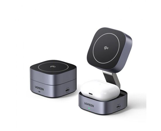 CD226 Ugreen W702 35316 2-in-1/15W Magnetic Wireless Charger for IPhone + AirPods
