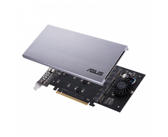 Карта расширения ASUS HYPER M.2 X16 CARD V2 ASUS, 4 x M.2 Key M, type 2242/2260/2280/22110, PCI Express x16 3.0