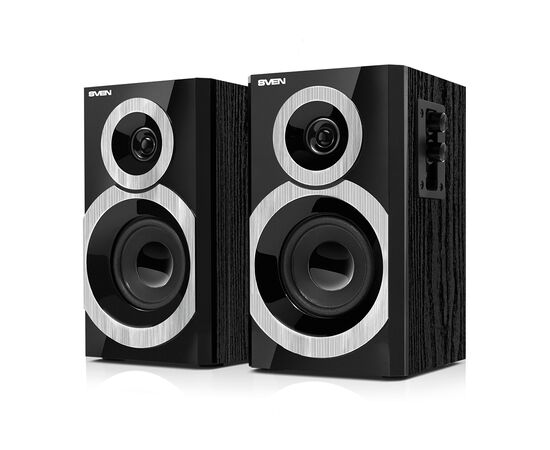SVEN SPS-619 GOLD, чёрный, акустическая система 2.0, мощность 2х10 Вт(RMS)