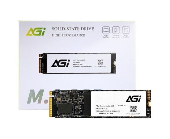 Твердотельный накопитель AGI AI818, 512Mb PCIe Gen4, Read 5050Mb/s, Write 2710Mb/s, Retail