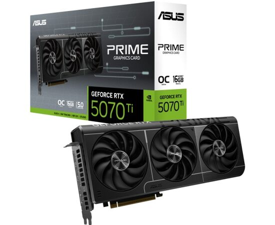 Видеокарта ASUS PRIME-RTX5070TI-O16G, RTX 5070Ti, 16G OC GDDR7, 256bit, HDMI, DP, BOX