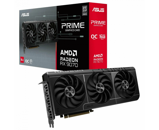 Видеокарта ASUS TUF-RX9070XT-O16G-GAMING, RX9070XT, 16G OC GDDR6, 256bit, HDMI, DP, BOX