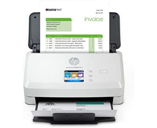 Сканер потоковый HP SJ Pro N4000 snw1 6FW08A, A4, 40 стр/80 изобр/мин, 600dpi, USB 3.0, Ethernet, WIFI