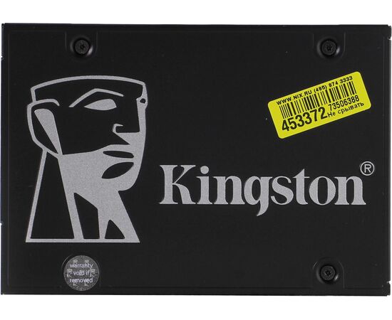 SSD-накопитель Kingston KC600 512Gb, 2.5", 7mm, SATA-III 6Gb/s, 3D TLC, SKC600/512G