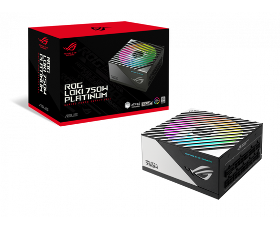 Блок питания ASUS ROG-LOKI-750P-SFX-L-GAMING, 750W, full modular PSU, ARGB-Illuminated Fan, 80 PLUS Platinum