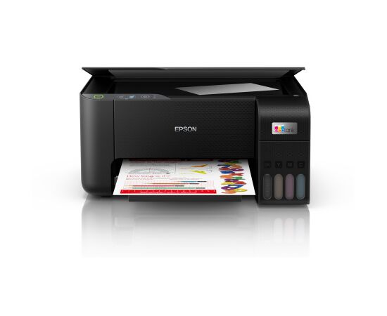 МФУ струйное цветное Epson L3200 C11CJ69401, А4, до 33 стр/мин (драфт), USB, 4 цвета, СНПЧ, no ADF