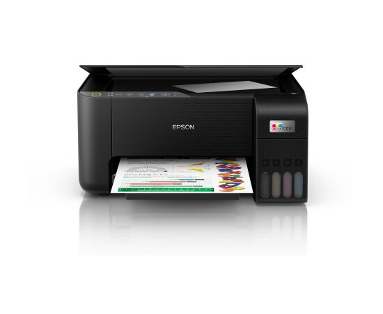 МФУ струйное цветное Epson L3251 C11CJ67413, до 33 стр/мин (10 стр/мин ISO), А4, печать фотографий, WIFI, no ADF (черный
