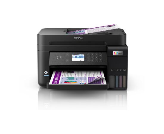 МФУ струйное цветное Epson L6270 C11CJ61405, А4, до 33 стр/мин, Ethernet, Wi-Fi, ADF, duplex