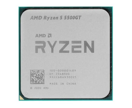 Процессор AMD Ryzen 5 5500GT, AM4, 6C/12T, 3.6GHz base, 4.4GHz Turbo, L3 16Mb, Radeon Vega 7, 100-000001489, Tray