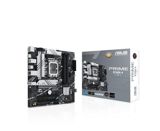 Сист. плата ASUS PRIME B760M-A CSM, B760, 1700, 4xDDR5, 3xPCI-Ex16, 2xM.2, 4xSATA, DP, 2xHDMI, 2.5Gb Ethernet, BOX