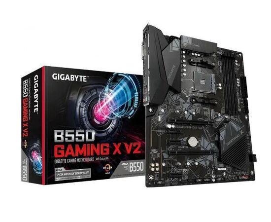 Сист.плата Gigabyte B550 GAMING X V2, B550, 4xDDR4, PCI-E4 x16, 1xM.2, 4xSATA, HDMI, LAN1GbE, BOX