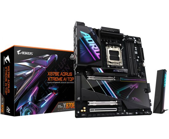 Сист.плата Gigabyte X870E AORUS XTREME, AM5, 4xDDR5, PCI-E5 x16, 4xM.2, SATA6, HDMI, DPx3, Wi-Fi7, LAN10GbE, BOX