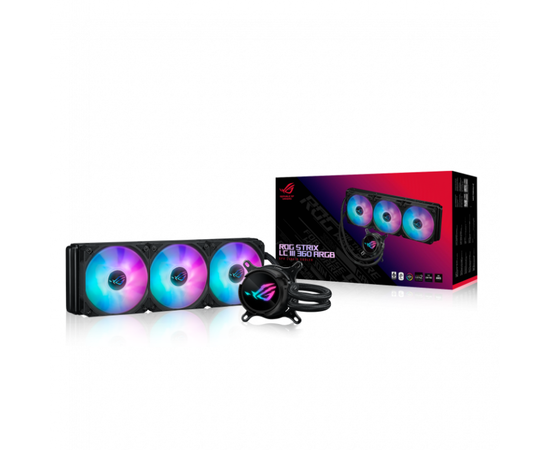 СЖО ASUS ROG STRIX LC III 360 ARGB, AIO, 3xROG STRIX AF-12S ARGB FAN, 1700/AM5, BOX