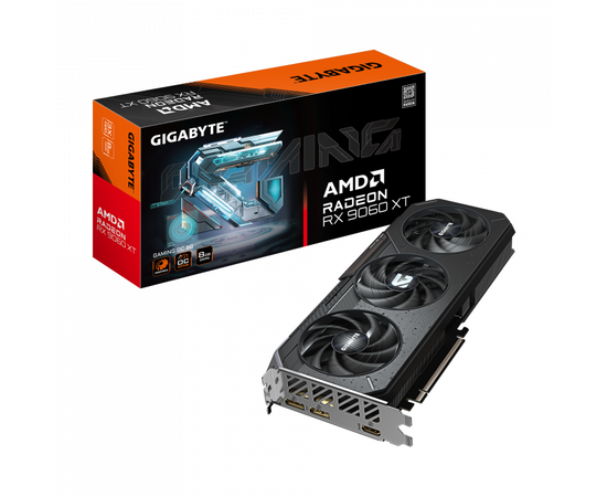 Видеокарта Gigabyte GV-R9060XTGAMING OC-8GD, 8Gb GDDR6, 128bit, HDMI, DP, BOX